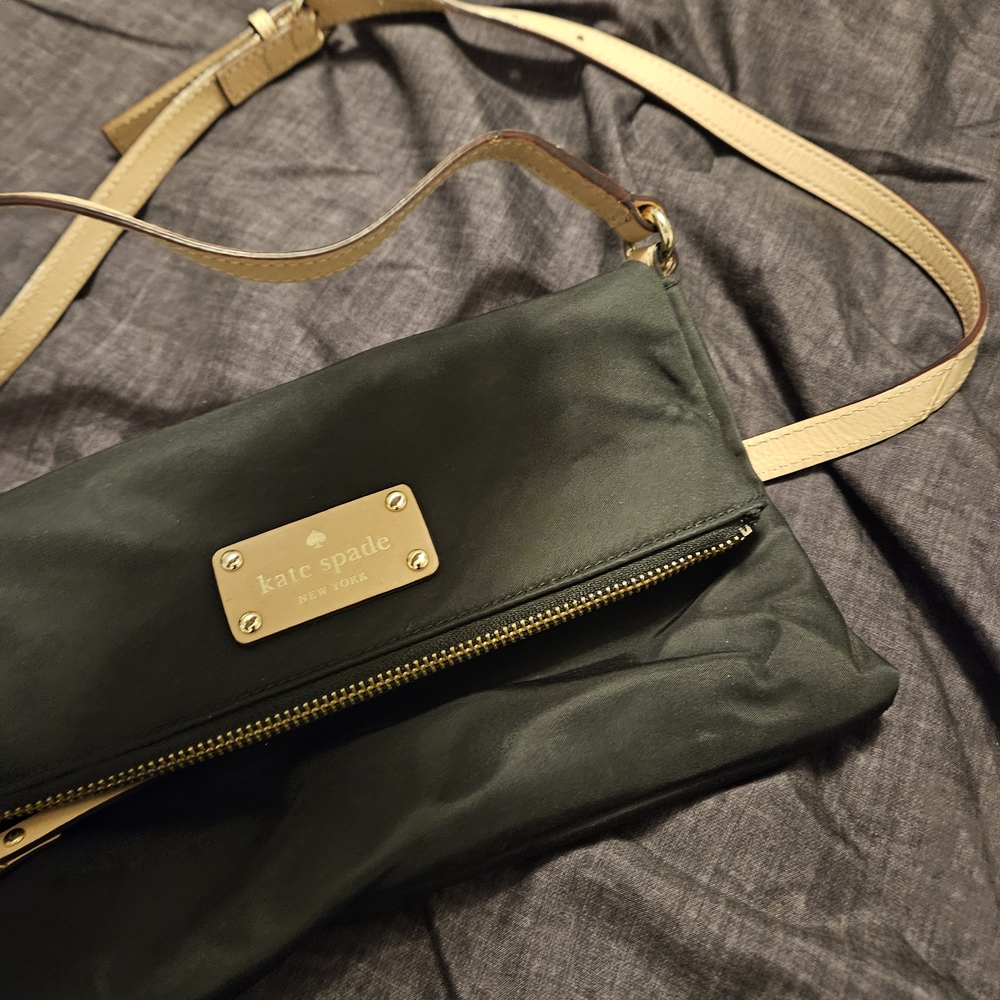Kate Spade Black and Cream Crossbody Bag
